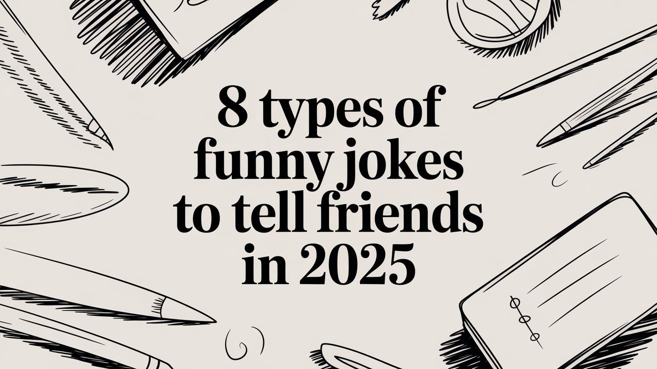 8 Types of Funny Jokes to Tell Friends in 2025